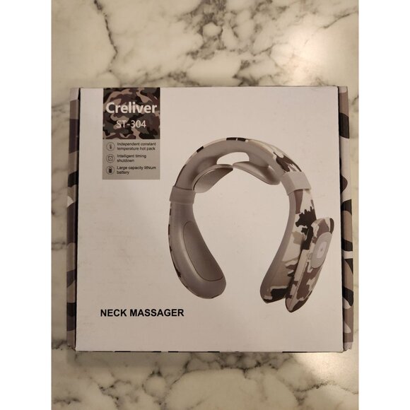 Creliver ST-304 Neck Massager With Thermostatic Hot Compress & 6 Modes Camo - Picture 2 of 3